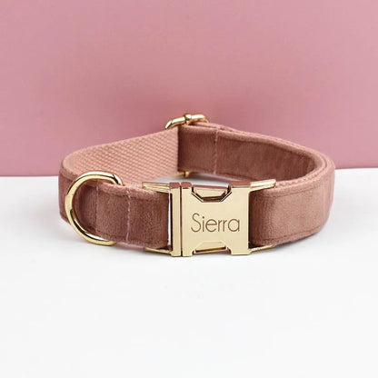 Collier personnalisable pour chien - Velours
